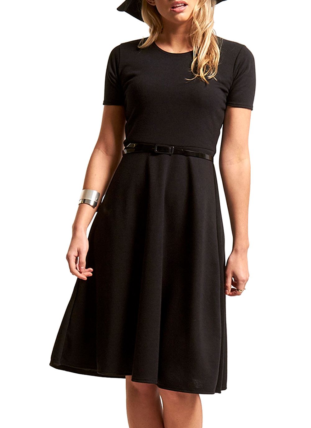 Plain Belted dress 